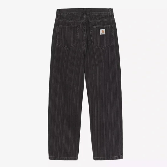 Carhartt WIP Men's Ryland Pant Black Striped Size 34 NWOT - Picture 1 of 4